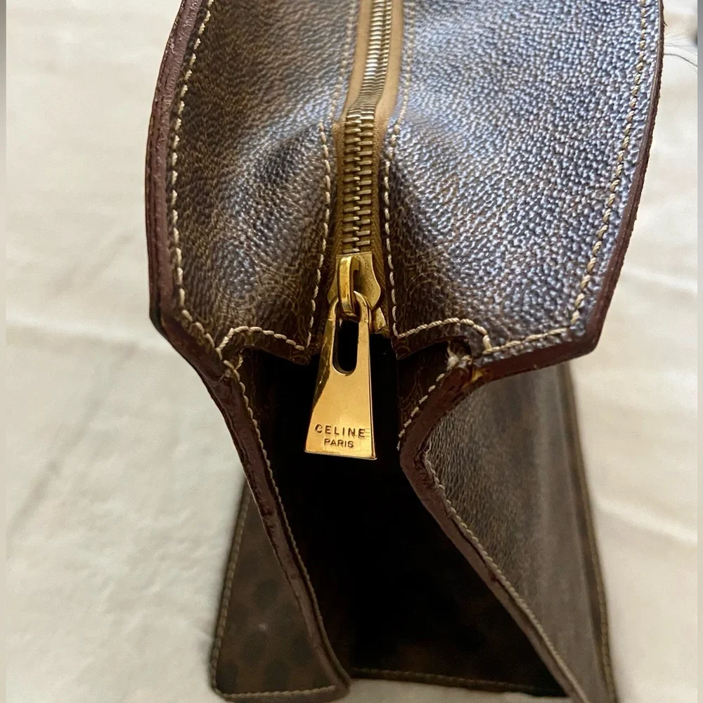 Celine Vintage Macadam Top Handle Handbag - Picture 6 of 16